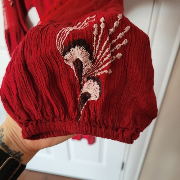 FREE PEOPLE BONJOUR EMBROIDERED DRESS - Picture 9 of 13